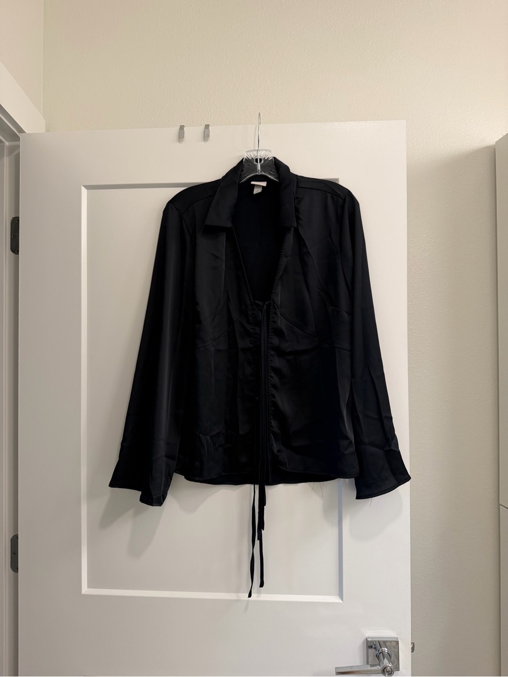 Target Black Drawstring Top Size Large Like New